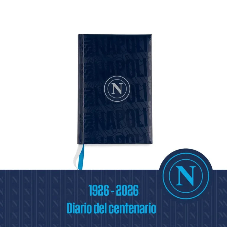Diario scuola SSC Napoli 2026-27 non datato blu navy