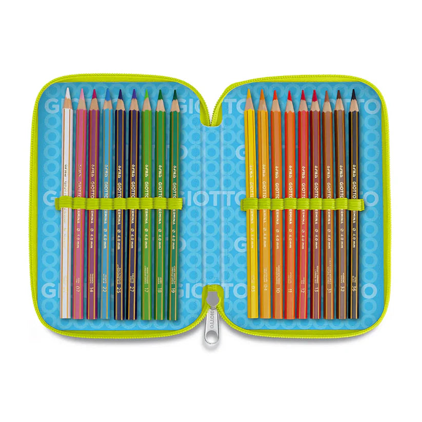 Giotto Catty Candy Astuccio 3 Zip Sweet Cat Acqua marina