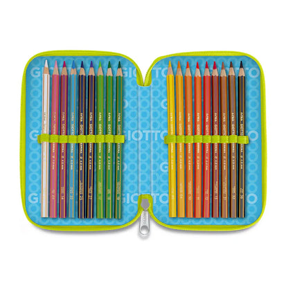 Giotto Catty Candy Astuccio 3 Zip Sweet Cat Acqua marina