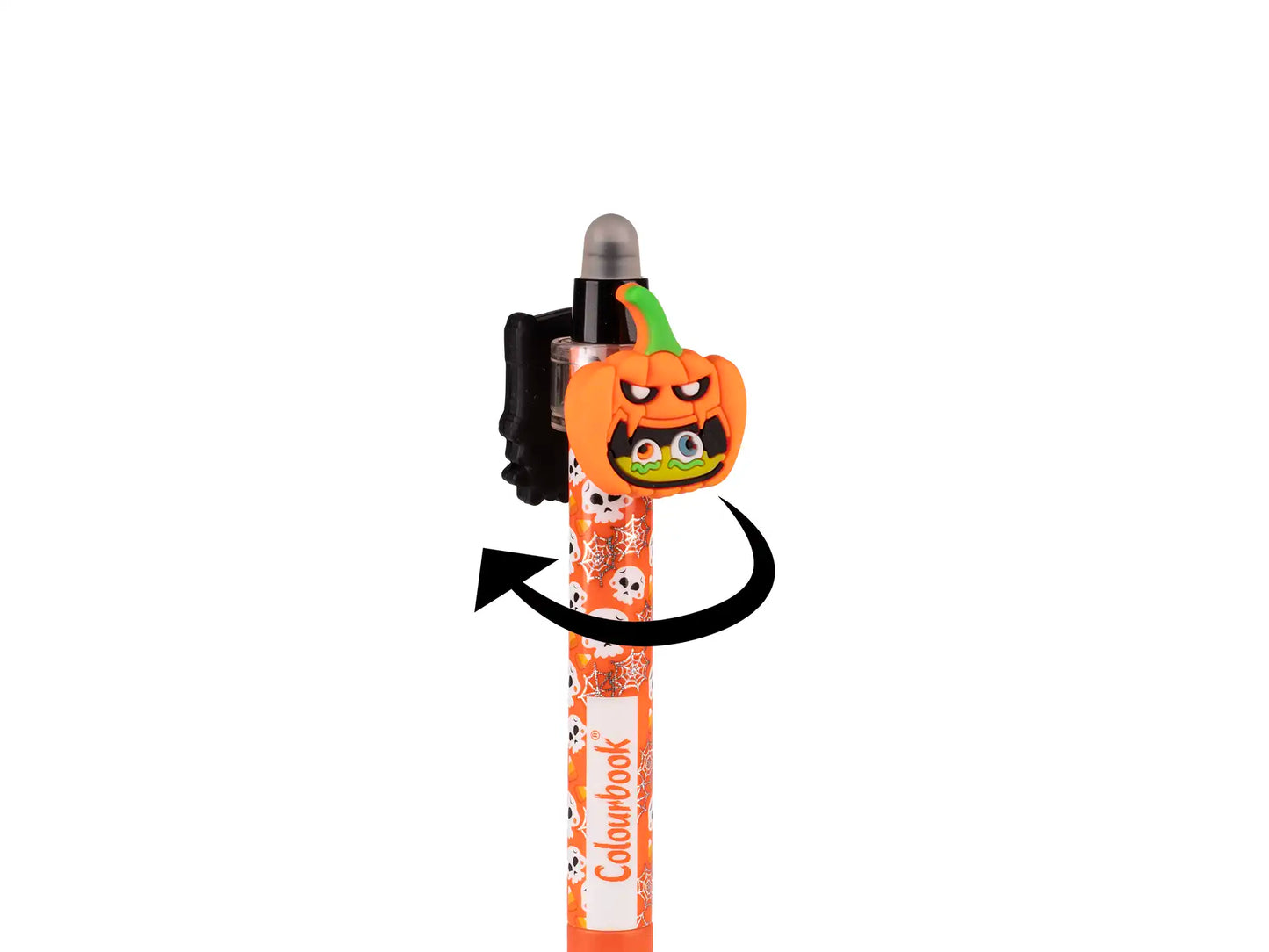 Penna gel cancellabile Twist Halloween zucca