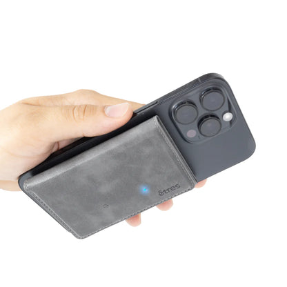 Portafoglio etres finder basic gray con localizzatore
