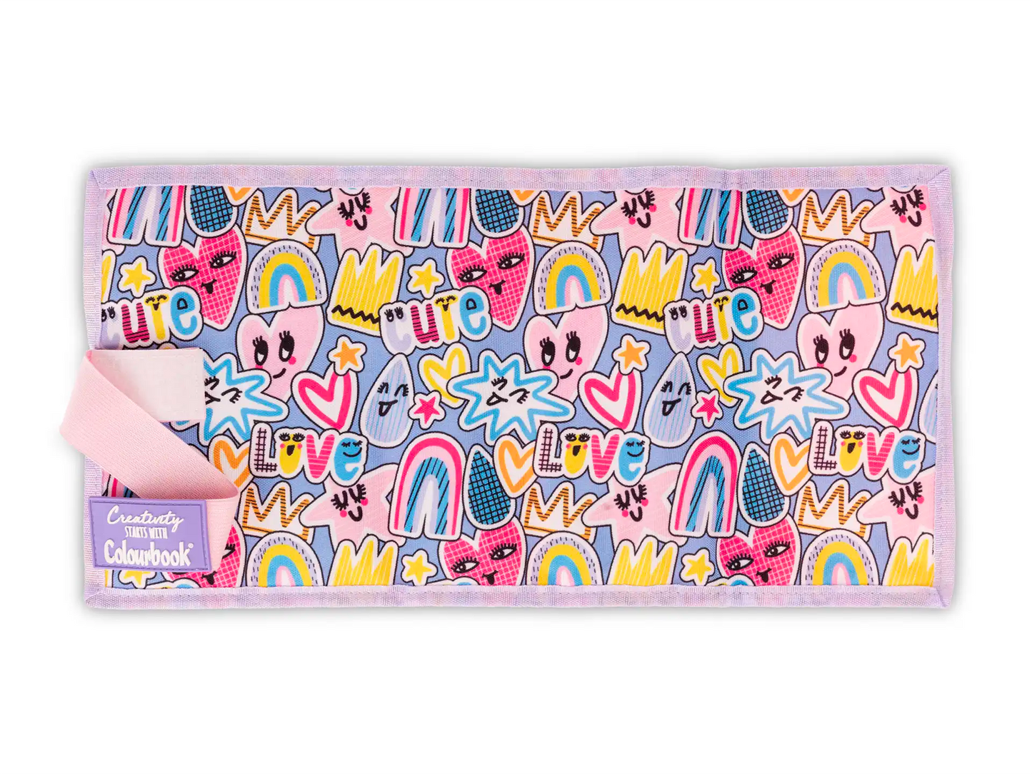 Astuccio portapastelli a rotolo Creativity – 24 pastelli Abstract Cute