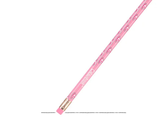 Matita HB con gomma Abstract - Rosa