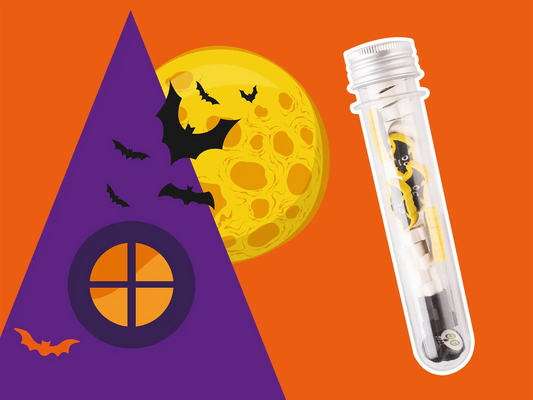 Set gomme per cancellare Halloween in provetta
