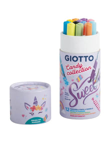 Pennarelli Giotto Soft Brush Candy Collection 12pz