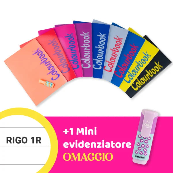 Set 6 quaderni A4 Bicolor + omaggio