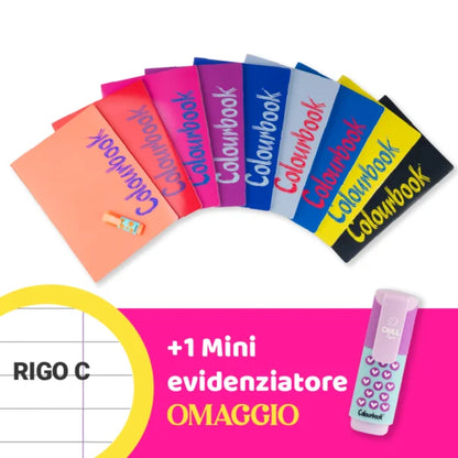 Set 6 quaderni A4 Bicolor + omaggio