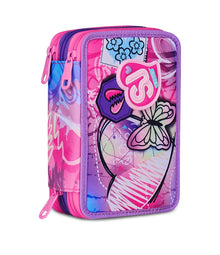 Astuccio Triplo Pieno 3 Zip Sj Gang Tinypatch Girl | Seven