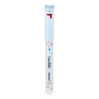 Set 2 penne gel cancellabili Beary Merry Christmas