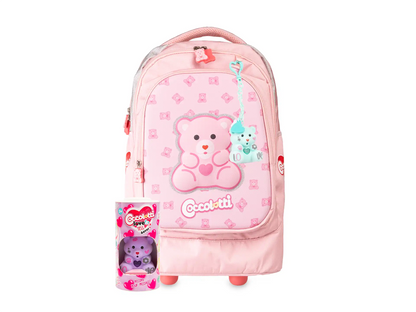Trolley scuola Coccolotti con Coccolotto omaggio Rosa